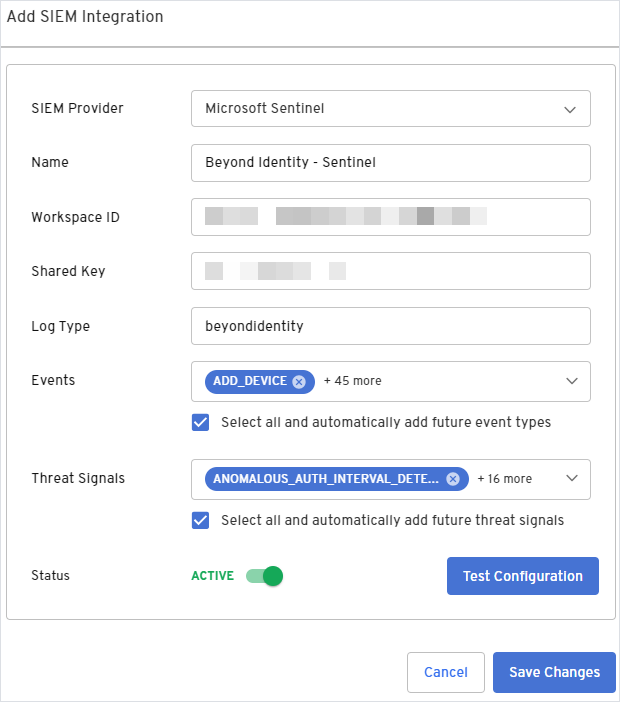 add sentinel integration.png
