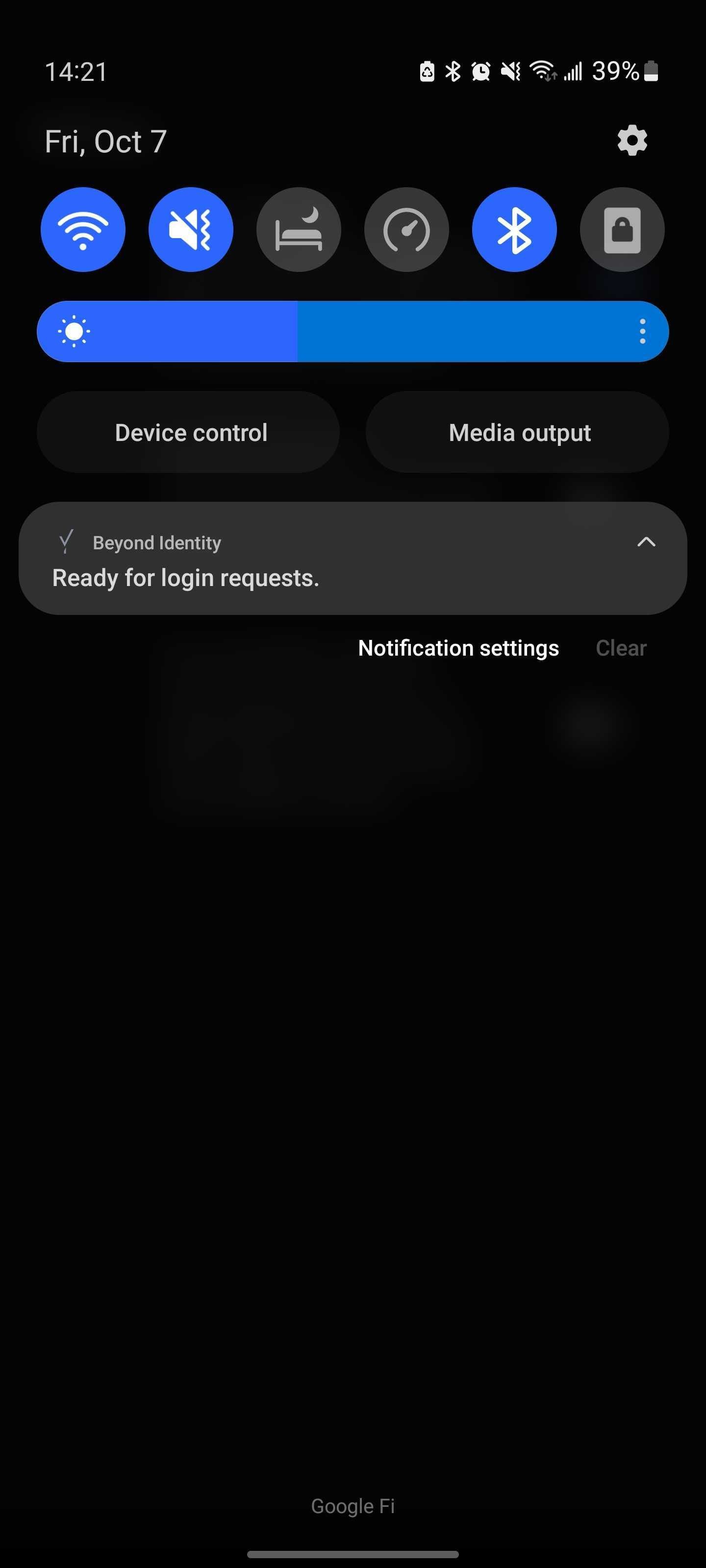Login Service notification example 2